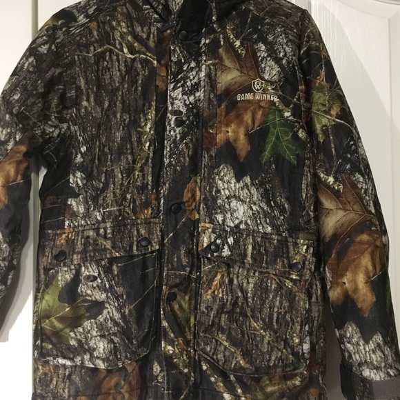 Game Winner Womens Hooded Camo Jacket 